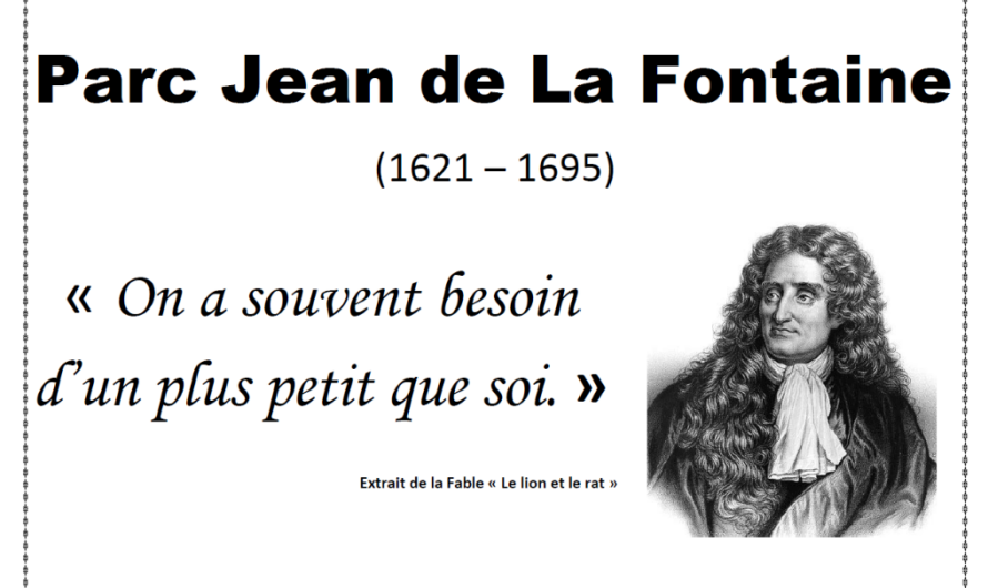 Première sortie au parc Jean de La Fontaine